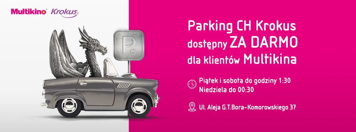Parking CH Krokus dostępny za darmo dla klientów Multikina