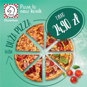 Każda DUŻA pizza Klasyczna tylko 24,90!