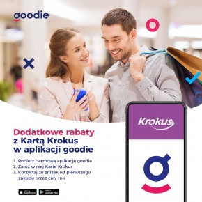 Karta rabatowa Centrum Handlowego Krokus w aplikacji goodie