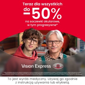 Teraz dla wszystkich do -50% na soczewki okularowe