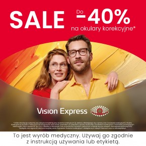 Okulary korekcyjne nawet do -40%, letnia wyprzedaż Vision Express!