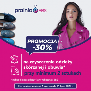 Skóra i buty w dobre ręce – teraz 30% taniej w Pralni EBS!