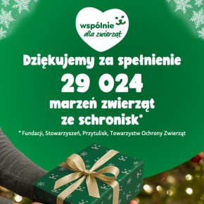 29 tysięcy prezentów dla zwierząt – Maxi Zoo podsumowuje świąteczną akcję