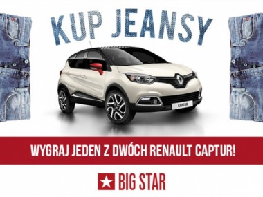 Kup jeansy BIG STAR i wygraj jeden z dwóch Renault Captur!