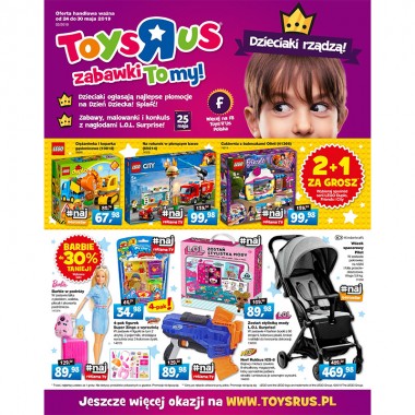 Promocje gazetkowe do -50%  – trafione prezenty na Dzień Dziecka tylko z Toys”R”Us!