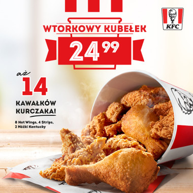 Wtorkowy kubełek w KFC