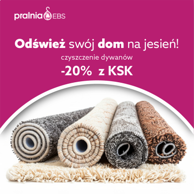 Pranie dywanów z rabatem 20% przez cały listopad!