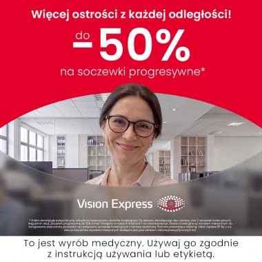 Do -50% na soczewki progresywne!