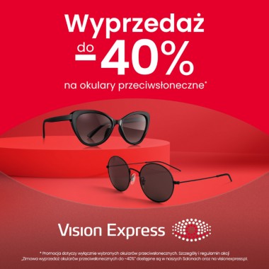 Zimowa wyprzedaż okularów przeciwsłonecznych w Vision Express wystartowała!
