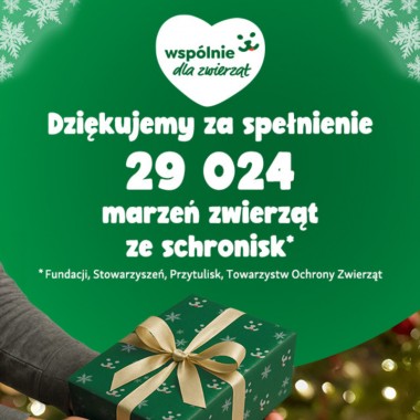 29 tysięcy prezentów dla zwierząt – Maxi Zoo podsumowuje świąteczną akcję